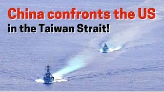 China confront US Navy in Taiwan Strait! 052D destroyer pushed within hundreds of meters away
