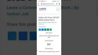 Indian Air Force AFCAT 2022 Online Apply