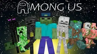 Monster School: All Mobs Became Among Us Challenge - Minecraft Animation