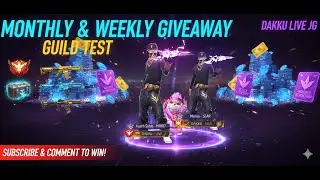 💎 FREE MONTHLY & WEEKLY MEMBERSHIP GIVEAWAY! + GUILD TEST LIVE 🔴 (DAKKU LIVE JG)