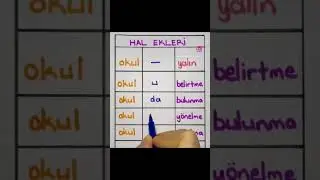Hal ekleri uygulamalı &ouml;rnek 👍#shorts #t&uuml;rk&ccedil;e