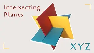 INTERSECTING PLANES Modular Origami Tutorial | XYZ by Francis Ow | Origami Stop Motion