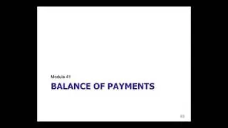Macro 4.6 Balance of Payments Accounts