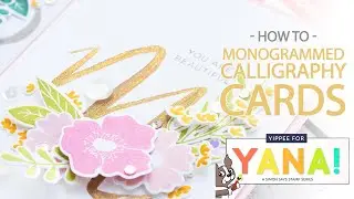 Monogrammed Calligraphy Cards - Easy Handmade Cards