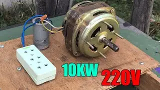 How to generate homemade infinite energy with a car alternator and an engine 💡💡