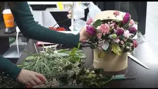 [SFS]서울플라워디자인학원 플라워 햇박스(Flower hatbox)제작