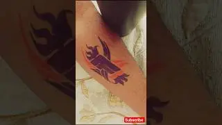 temporary tatto creative idea#tattoo #handwriting #viralvideo #art