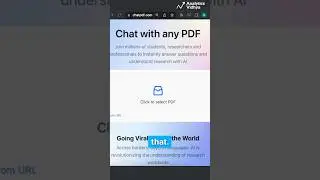 How to Chat with PDF | Interact with PDF Documents via this AI tool