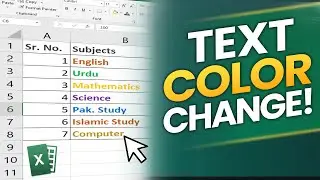 Excel Font Color Change Shortcut | Quick Formatting Tips for Beginners