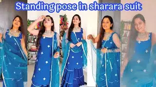 poses in sharara suit | standing poses in suit | Attaractive standing pose |