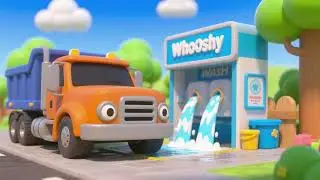 🚚💦 Whooshy Wash for the Trucks | Nursery Rhymes & Kids Songs