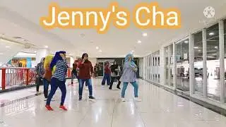Jenny's Cha Line dance choreo by Jenifer wolf demo by ILDI KOTA BOGOR