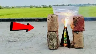 Fire crackers testing | Anar Vs Ice और uni bomb Vs ice | 