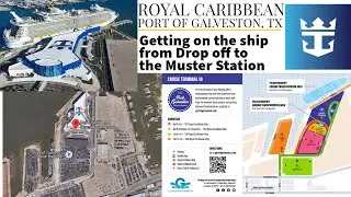 Royal Caribbean Port of Galveston TX from Drop off to Boarding with the Key