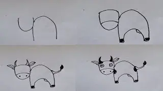 How to Draw a Cartoon Cow in Minutes | Kids Drawing Tutorial!