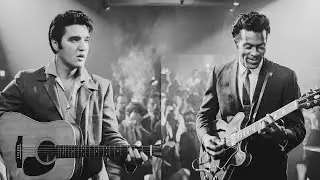 Elvis DROPPED his microphone mid-song after hearing Chuck Berry &mdash; then BEGGED for guitar lessons