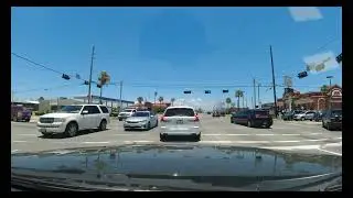 A drive from Gavelston, TX to Jamaica Beach, TX