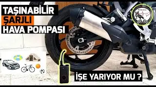 ŞARJLI HAVA POMPASI GERÇEKTEN İŞE YARIYOR MU? #motosiklet #motocycle #motobolisma