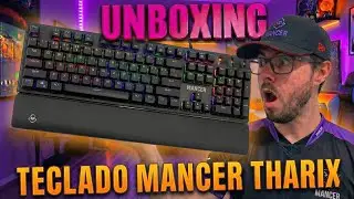 Unboxing Teclado Mecanico Mancer Tharix, Rainbow, ABNT2, Switch Vermelho, Preto