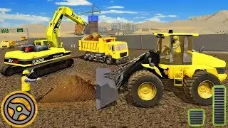 Heavy Excavator Crane Simulator - Driving Construction Vehicles | Android Gameplay