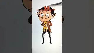 Mr bean mind refresh drawing 😨#sorts #art #viralshort