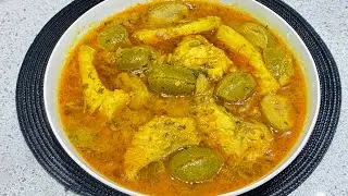 jolpai diye macher jhol / Jolpai tok curry / Sylheti belfoi tenga