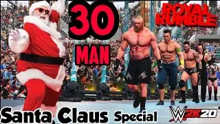 WWE 2K20 - 30 Man Royal Rumble Match : Santa Claus 🎅 Special 🎁