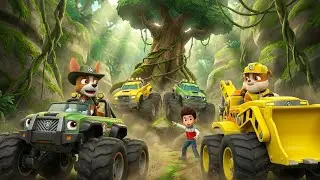 PAW Patrol: Rescue Wheels &ndash; The Jungle Root Rumble 🌳🚜 | Monster Truck Power, Jungle Blockade!