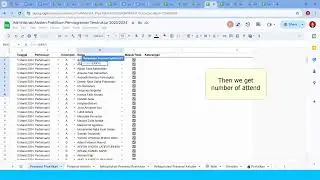 Count Students Attendants with Google Sheets