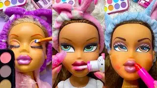ASMR Satisfying Unboxing & Review Mannequin Makeup Skincare Sounds Video Fast Hair Style Glow up
