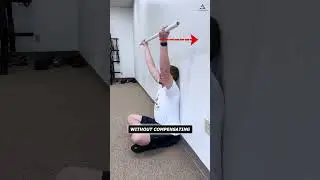 🔥 This Tight Muscle Might Be Killing Your Overhead Mobility 🔥 #shoulderpain #latstretch #shoulderm