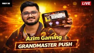 New Grandmaster Top 1 Push V Badge Lobby ❤ FF LIVE ✌ Free Fire LIVE! #ff #freefire #azimgaming