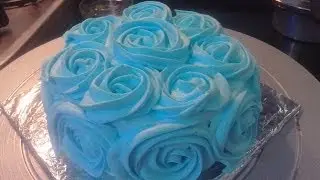 Cake With Flower Design Decoration Made At Home