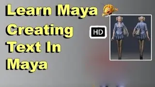 Learn Maya HD | Creating Text In Maya | Maya Autodesk 3D Basics Animation HD | - Comprint Multimedia