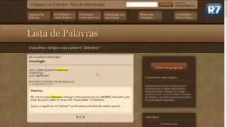 Curioso? Conheça o site Origem da Palavra e divirta-se