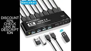 2x2 HDMI KVM Switch Matrix 4K 60Hz Dual Monitor KVM HDMI Extended Display USB KVM Switcher 2 in 2 ou