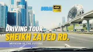 SHEIKH ZAYED ROAD DRIVING TOUR: Dubai UAE