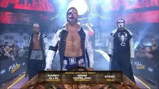 Adam Copeland(edge) Sting Darbi Allin & Ric Flair Entrance Aew full gear 2023