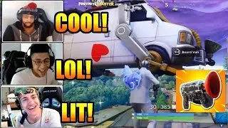 NINJA & other streamers REACT TO GRAPPLING HOOK GAMEPLAY
