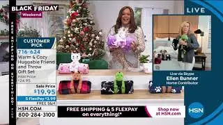 Warm   Cozy Huggable Friend and Throw Gift Set