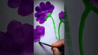 How to draw flower🌸#easypaintig#short #youtubeshorts #Topdesignandart