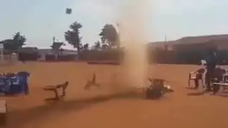 Desert  cyclone at Mongolia