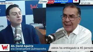 Abg. David Aguirre aclara claves catastrales entregadas a 45 personas y Sombrerera Quimsacocha