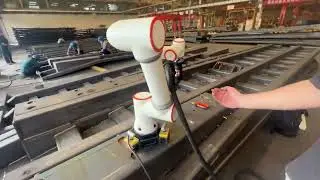 Customer's on-site robotic welding demonstration