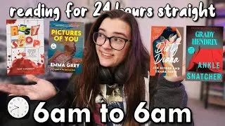 reading for 24 hours straight 6am to 6am ⏰📚🤯 [reading vlog where I read soooo many things!!]