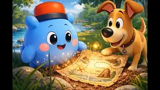 Mochi & Buzzo Treasure Hunt  | हिंदी Animated Kids Story | Part 1 #hindikidsstory