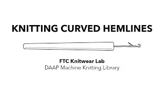 Machine Knit Curved Hem