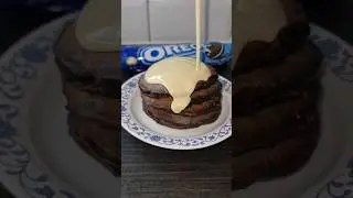 Oreo Pancakes 🥰 #easyrecipe #cake #shorts