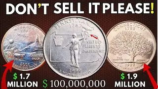 TOP 4 Most Valuable STATES Quarters in Circulation! Rare Quarters Worth BIG MONEY!