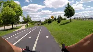 Forest Park Bike Trail St. Louis Main Loop in 5 minutes.  5x normal speed